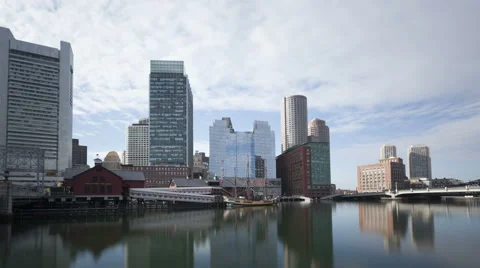 4K Time Lapse Boston Waterfront