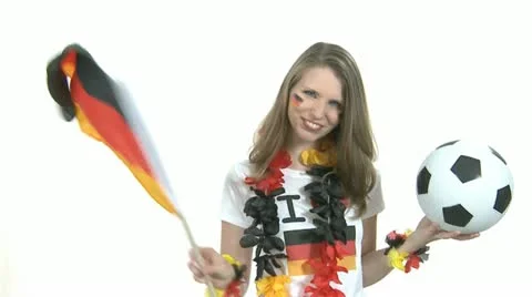 Soccer Fan In Slow-Motion