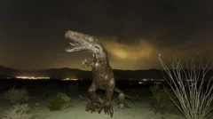 Time Lapse Of Dinosaur With Stars