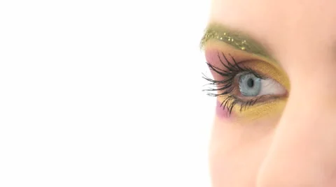 Woman Batting Eyelashes