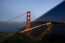 Sunset Golden Gate Bridge Transition
