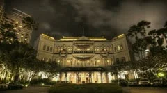Raffles Hotel At Night