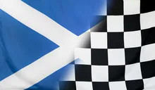 Winner Concept Scotland and checkered goal flag