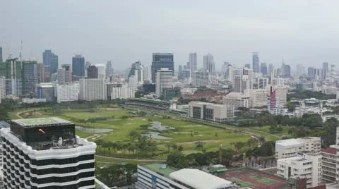 Timelapse Bangkok Hit By Storm