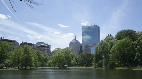 4K Time Lapse Boston Public Garden