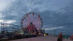 4K Timelapse Daytona Beach Rollercoaster