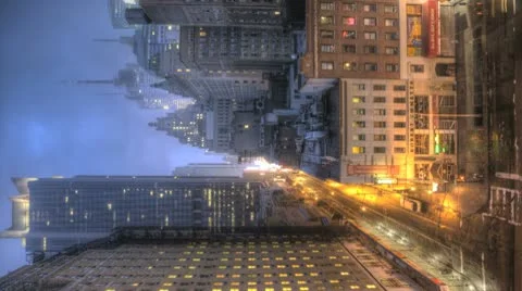 Timelapse Traffic At Sunrise On 8Th Ave