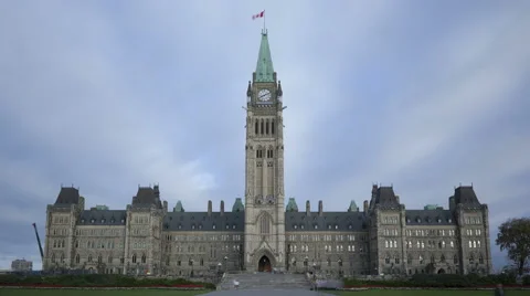 4K Time Lapse Parliament Hill Building