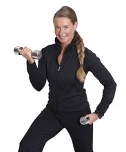 Woman weightlifting dumbbells