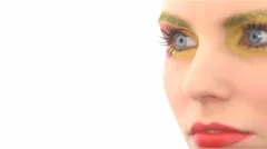 Woman Batting Eyelashes