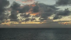 Timelapse Caribbean Sea At Sunset