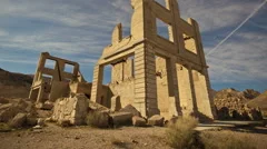Time Lapse Tilt Shot Abandoned Building Ghost Town