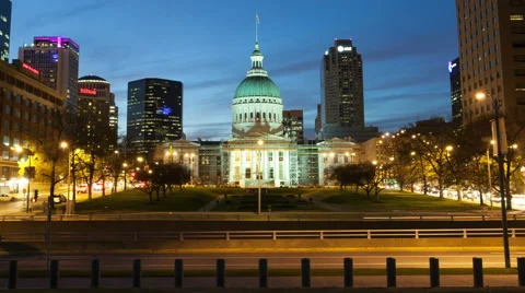 Time Lapse St. Louis Old Court House Close Up