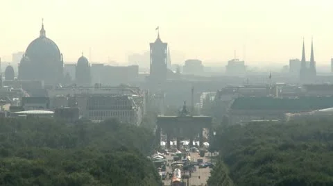 Aerial Berlin Cityscape