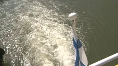 Water Wake Of Small Passenger Boat