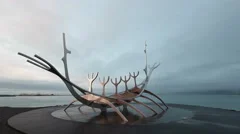 4K Time Lapse Reykjavik Sun Voyager