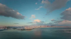 4K Time Lapse Jökulsarlon Sunrise