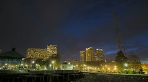 New Orleans City With Electrical Tower