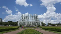 4K Time Lapse Zoom In Curitiba Botanical Garden Jardim Botanico