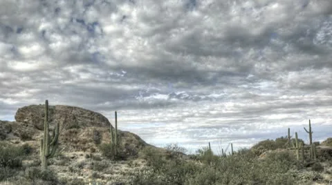 Hdr Timelapse Javelina Rocks Saguaro Np Arizona