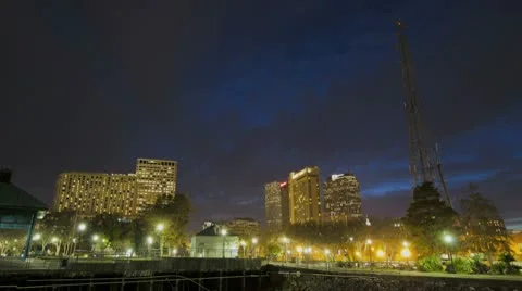 New Orleans City With Electrical Tower