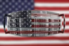 Server Country Concept with Flag of USA