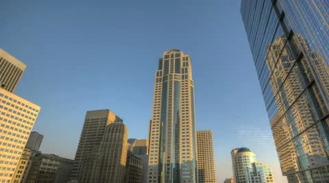 Seattle Skyscraper Sunset