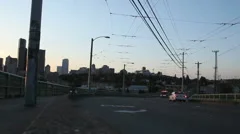 Seattle Ambulance At Sunset