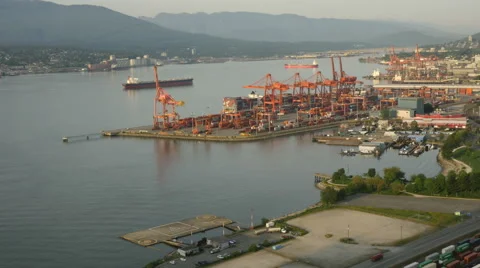 Aerial View Timelapse Vancouver, Canada