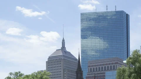 Time Lapse Boston Skyscraper Close Up
