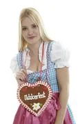 Woman With Lebkuchen Heart