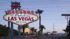 4K Timelapse Zoom Out Welcome To Las Vegas Sign