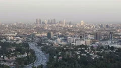 4K Timelapse Los Angeles Skyline At Dusk