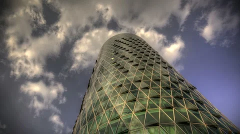Westhafen Tower Frankfurt Timelapse