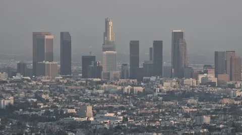 Los Angeles Skyline Sunset
