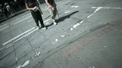 People At Crossing