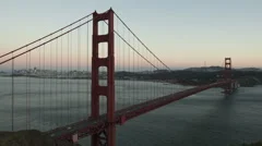 Time Lapse Zoom In Golden Gate Bridge Twilight To Night