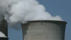 Power Plant With Huge Cooling Towers