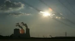 Power Plant With Huge Cooling Towers