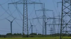 Wind Turbine And Power Lines