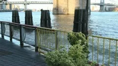 Water Wave At Brooklyn Bridge