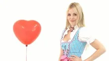 Woman in Dirndl with Balloon