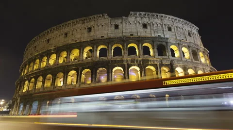 Time Lapse Colosseum Rome, Italy