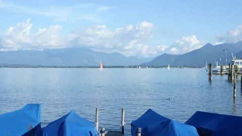 4K Uhd Timelapse Boats At Jetty Landscape