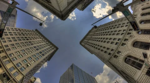Timelapse Of Clouds In The City