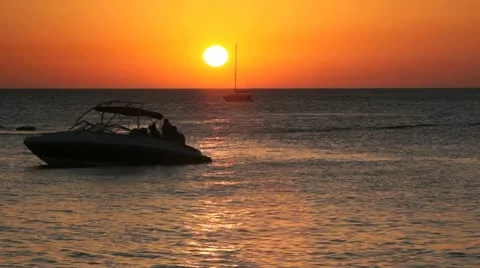 Boating At Ibiza Sunset