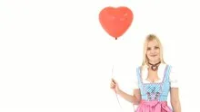 Woman in Dirndl with Balloon