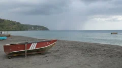 Boat On The Beach Time Lapse