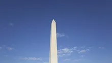 Time lapse zoom out Washington Memorial in Washington, DC, USA