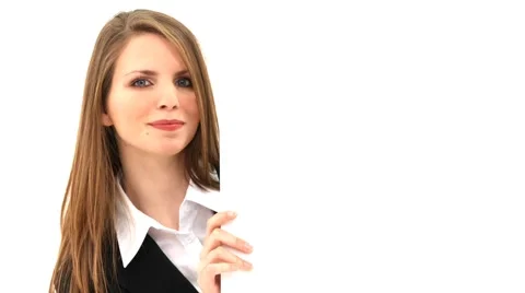 Surprise Appearance Woman Signboard